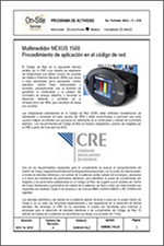 F-019  Manejo de multimedidor trifásico NEXUS 1500  Octubre / 2019